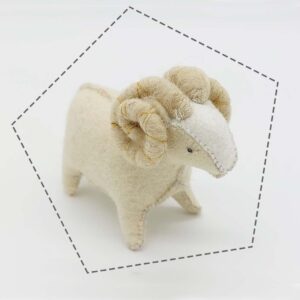 Kos gyapjú filc figura szabásminta